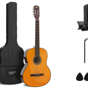 Monkey Loop Classic Soul 4/4Guitarra Clásica Pack Funda, Afinador y Puas