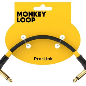 Monkey Loop Pro Link Pedal Guitar Patch cable 20 cm Jack Acodado a Jack Acodado