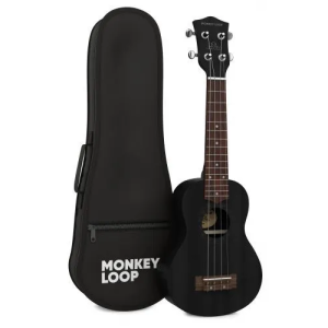 Monkey Loop Stone Black Ukelele Soprano