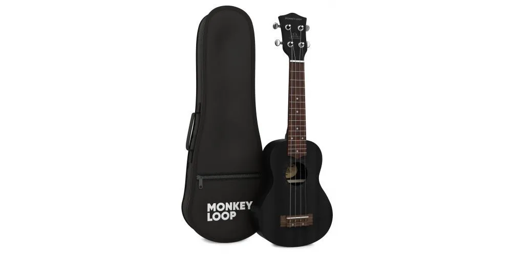 Monkey Loop Stone Black Ukelele Soprano