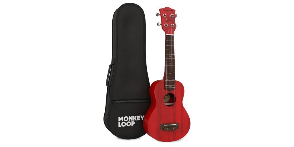 Monkey Loop Stone Red Ukelele Soprano