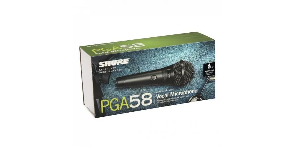 SHURE PGA58 XLR Micrófono cardioide dinámico para voces